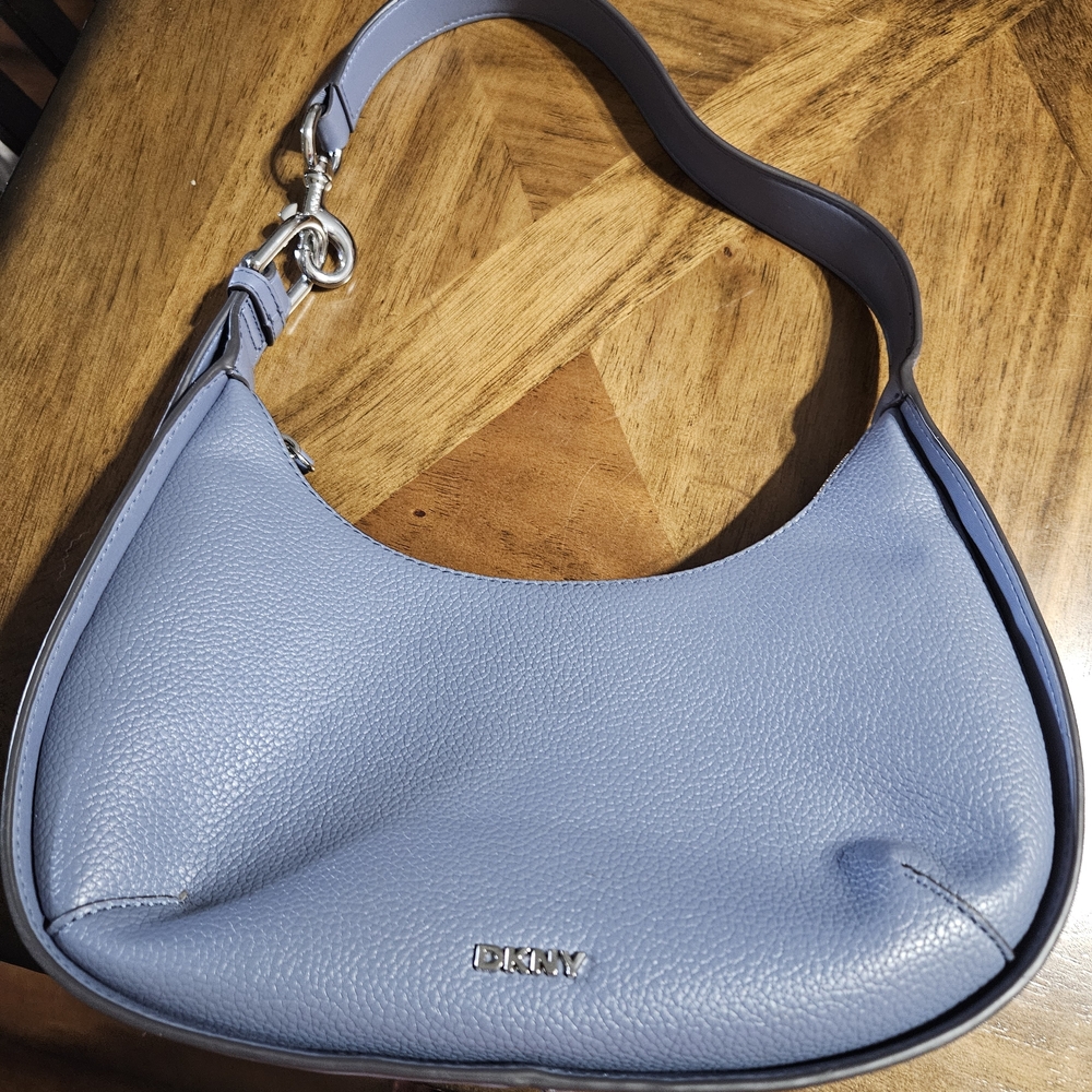 DKNY Blue Leather Hobo Bag